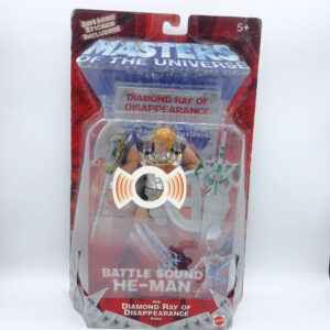 Battle Sound He-Man inkl Diamond Ray of Disappearance Video MOC – Action Figur aus 2003 / Masters of the Universe