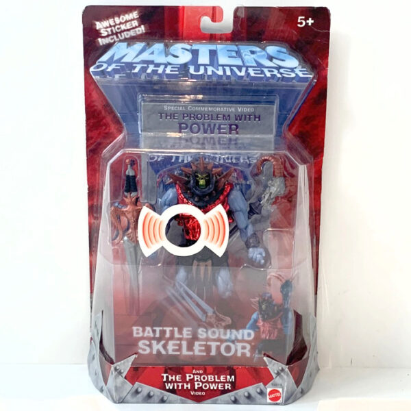 Battle Sound Skeletor inkl The Problem with Power Video MOC – Action Figur aus 2003 / Masters of the Universe
