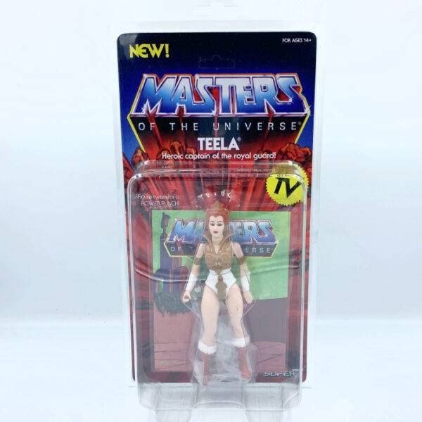 Teela inkl. Morax Clamshell / Blister - Actionfigur von Super7 / Masters of the Universe